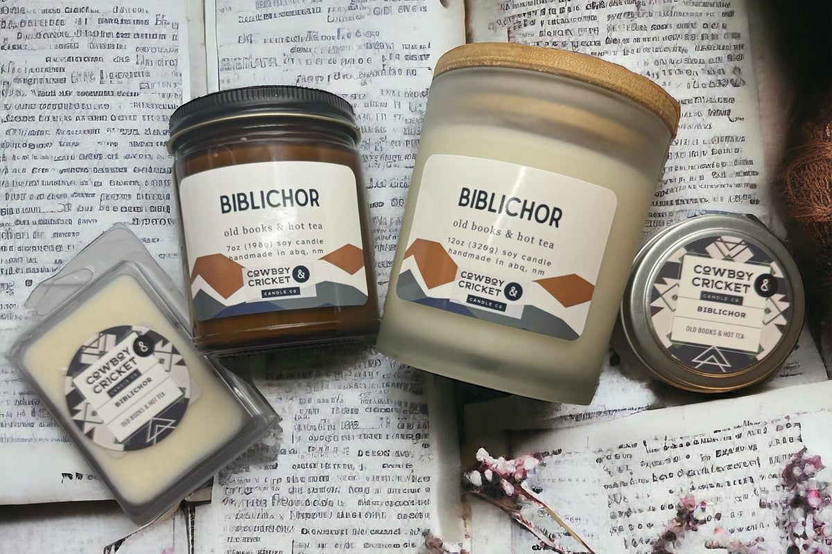 Biblichor Soy Candles and Melts - Old Books & Hot Tea - Book Lover Inspired