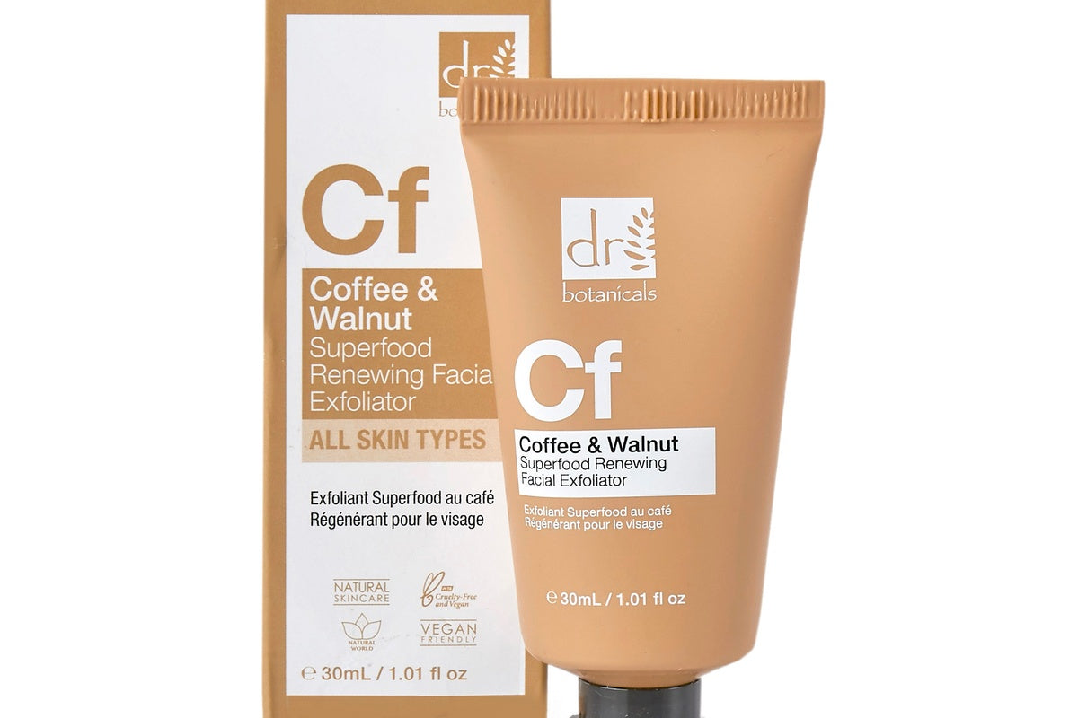 Dr. Botanicals Coffee & Walnut Superfood Renewing Facial Exfoliator