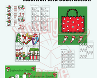 Candy Cane Math and Literacy Centers (Digital Add On)