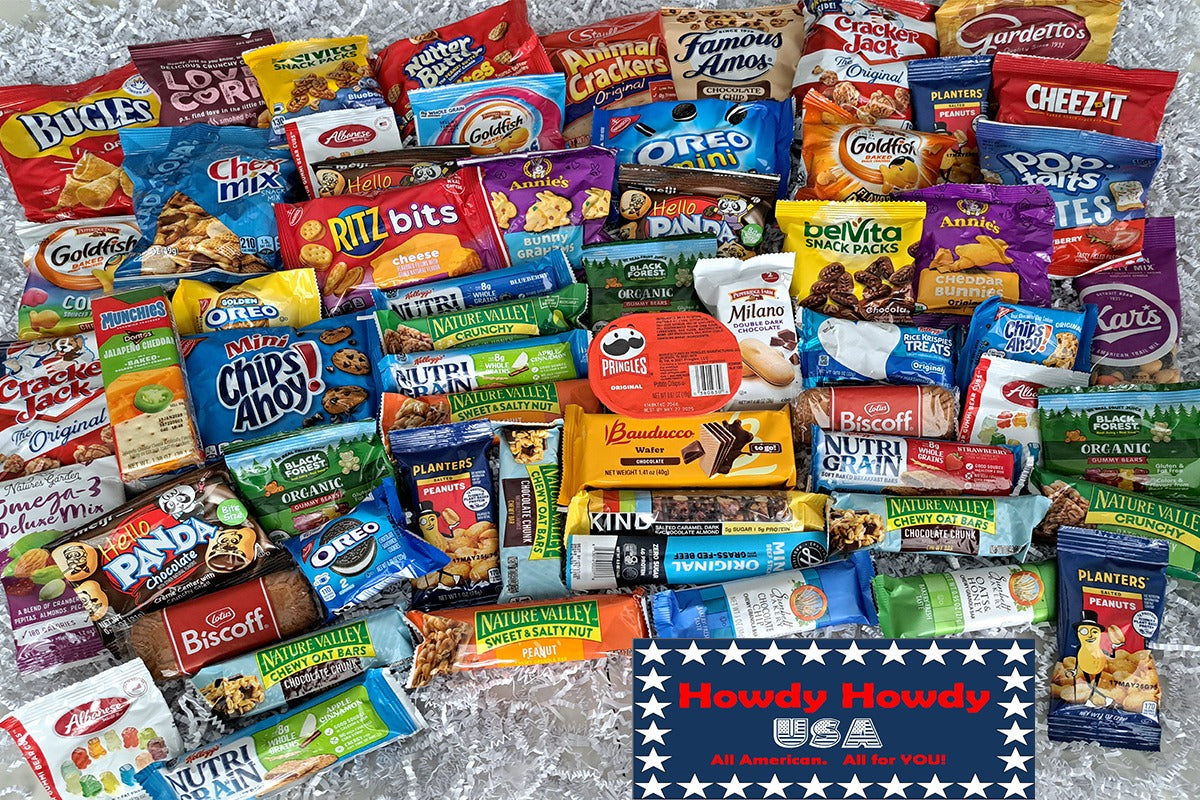 Bonanza! Snack Box - 60 Name-Brand Snacks