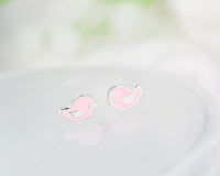 Sterling Silver Dainty Bird Studs