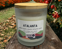 Atalanta Soy Candles and Melts - Golden Apple Orchards, Peach, & Barley Grass - Mythology Inspired