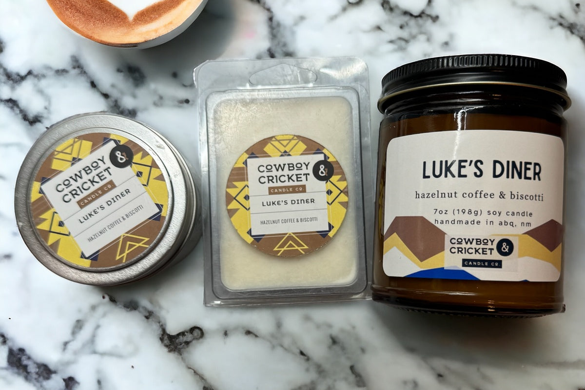 Luke's Diner Soy Candles and Melts - Hazelnut Coffee & Biscotti - Mom and Daughter Inspired