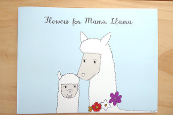 Flowers for Mama Llama coloring book and story