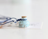 Dainty Ceramic Bottle Necklace