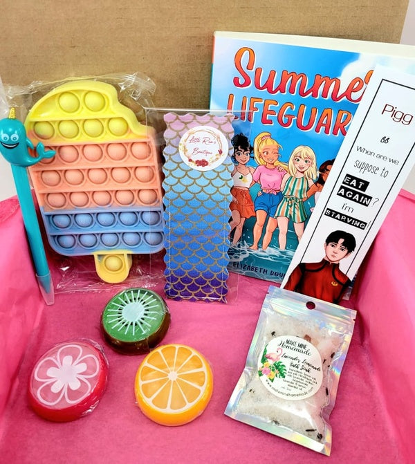 Tween "beach" themed mini Book Box