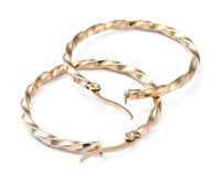 CATALINA Twist Hoops 18K Gold Plated