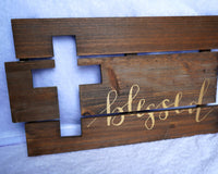 "Blessed" Wall sign