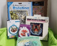 Kids Level 3 - Counted Cross Stitch & Punch Needle - Craft Subscription Box (Recommended Age 10+).