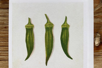 Three Okra Any Occasion Card