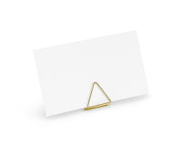 Gold Metal Place Card Holders x10