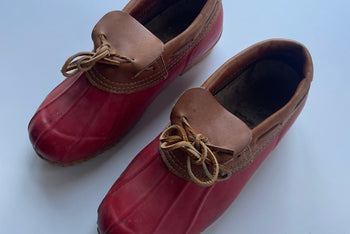 Eddie Bauer Duck Moc, Red (Size 6 W)