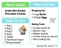 SOLD OUT: Andes Mint Double Chocolate Cookies: 1-Time Baking Kit