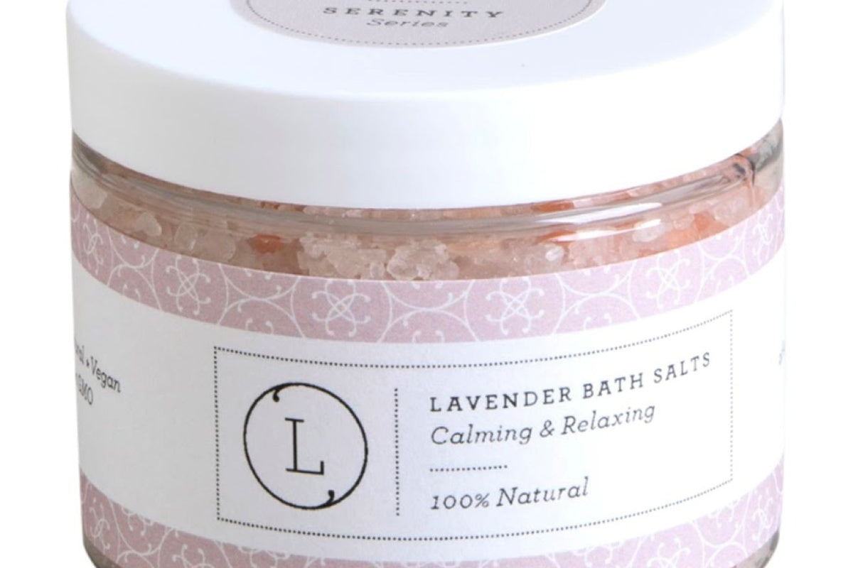 Lavender Natural Bath Salt Soak with Dead sea, Epsom and Himalayan salts