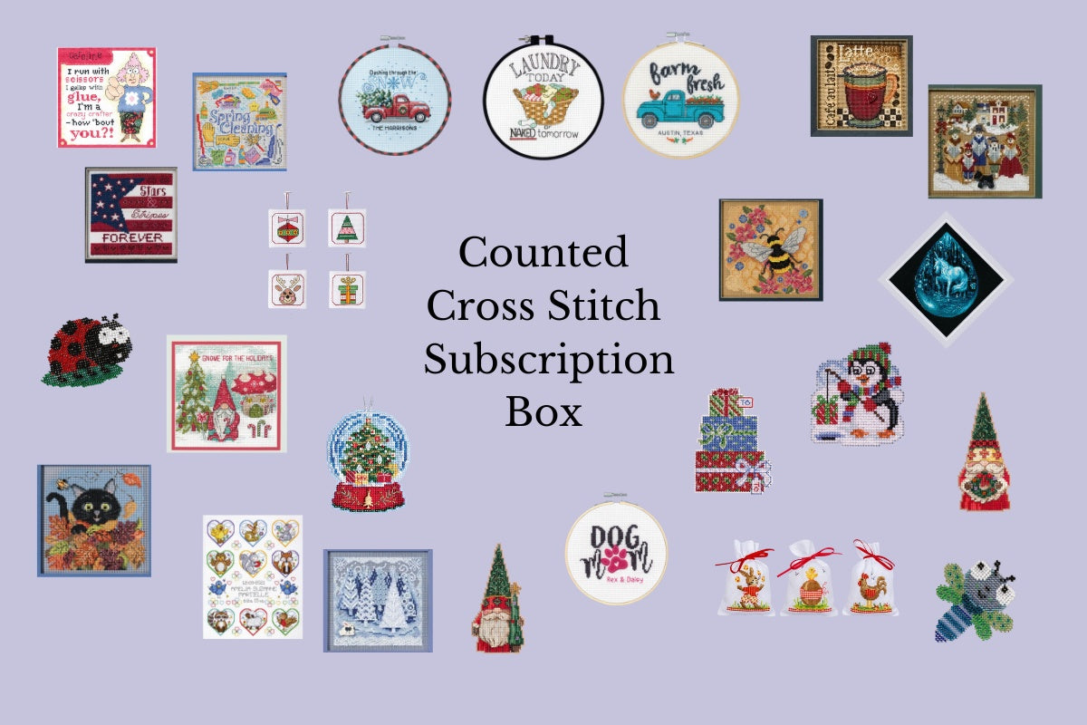 DIY Counted Cross Stitch of the Month Sewing Surprises Box