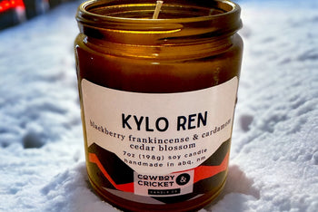 Kylo Ren Soy Candles and Melts - Blackberry Frankincense & Cardamom Cedar Blossom - Space Adventure Inspired