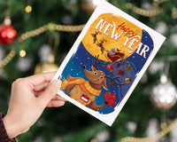 Happy New Year Puzzle Card