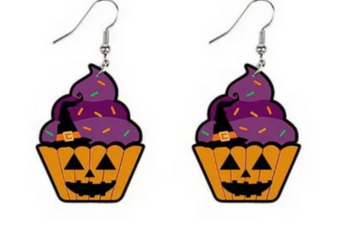 Pumpkin Cupcake Earrings