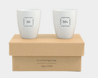 "Mr & Mrs" Egg Cup Set