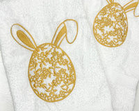 Easter Egg Embroidered Towel