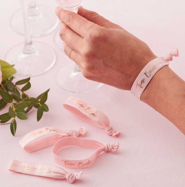 "Team Bride"  Wrist Bands