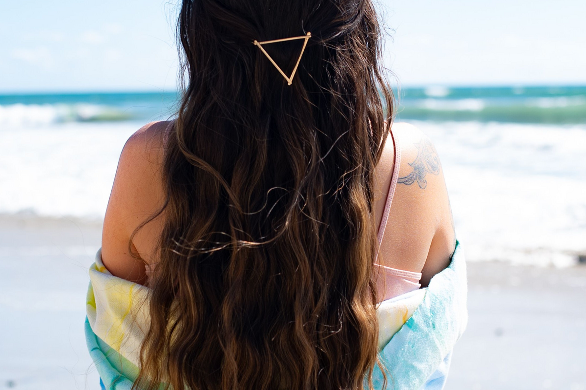 Gold Triangle Hair Clip