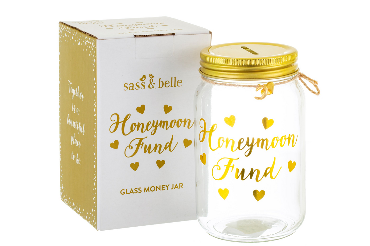 "Honeymoon Fund" Savings Jar