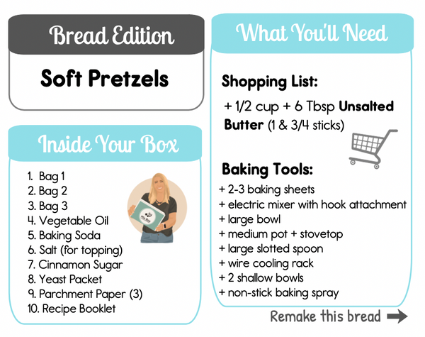 SOLD OUT: Soft Pretzels: 1-Time Bread Making Kit