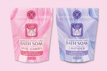 Magnesium Bath Soaks - Lavender & Rose