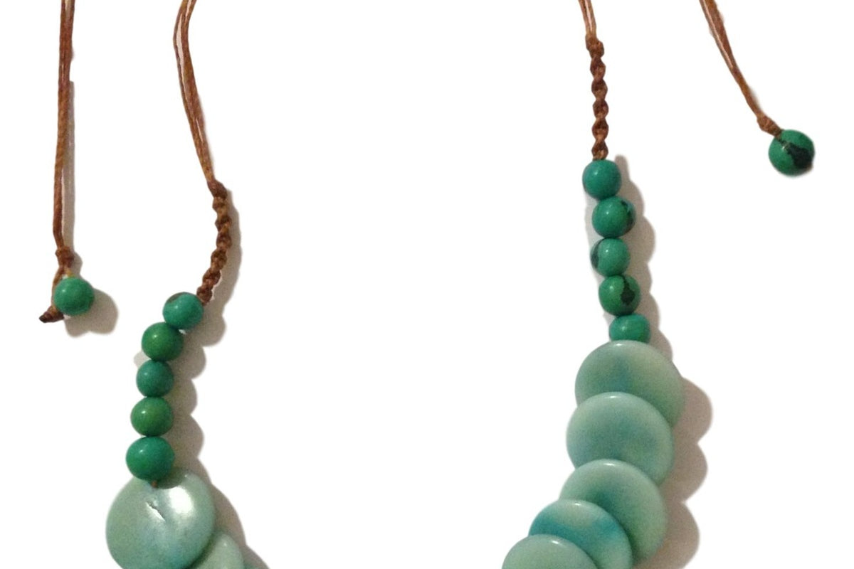 Aqua Tagua Necklace