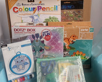 Kids Level 3 - Counted Cross Stitch & Punch Needle - Craft Subscription Box (Recommended Age 10+).