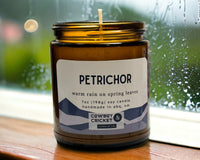 Petrichor Soy Candles and Melts - Warm Rain on Spring Leaves