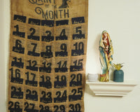 Burlap lent calendars