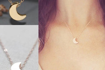 CRESCENT MOON ♡ Stainless Steel Necklace