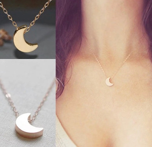 CRESCENT MOON ♡ 14K Gold | Silver Tarnish free Necklace