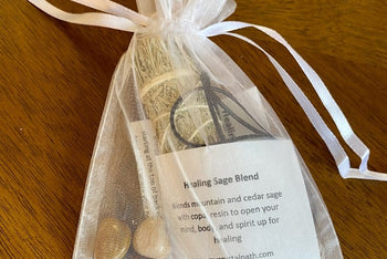 Healing Meditation Bag with Sage