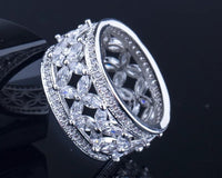 FLORAL 360 AAA Cubic Zirconia 925  Ring