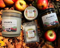 Atalanta Soy Candles and Melts - Golden Apple Orchards, Peach, & Barley Grass - Mythology Inspired