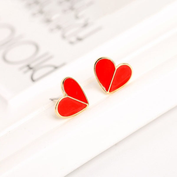 Red Heart Earrings