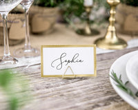 Gold Metal Place Card Holders x10