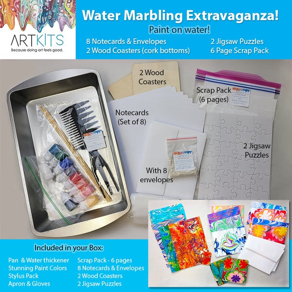 Water Marbling Extravaganza Art Kit