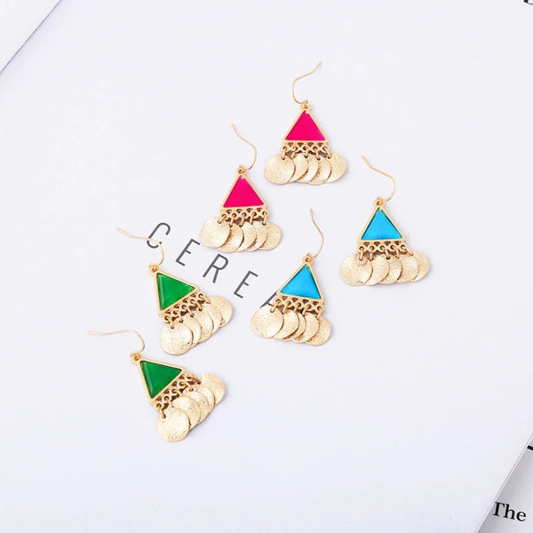 Triangle Dangly Earrings