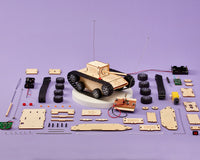 Personalized DIY Kit Radio Controlled Tank - Educational STEM Toy for Kids, Fun Science Crafts STEM Kit