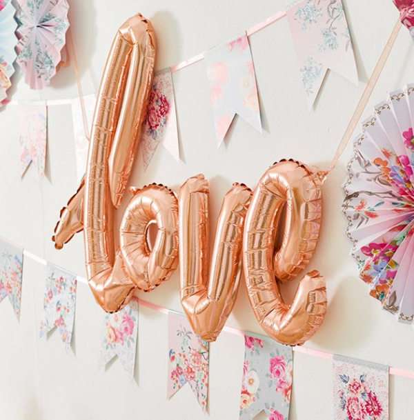 Rose Gold Love Balloon