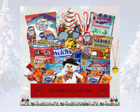 Christmas Gift Basket Holiday Gift Box | Christmas Snack Box Candy Box | Yankee Swap Secret Santa Gifts for Kids Holiday Gift from Santa Stocking Stuffer