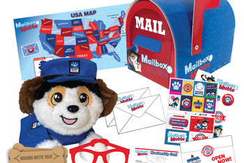 Special Edition Mailbox Mutts Gift Set – Plush Toy Playset with 12 Weekly Letters!