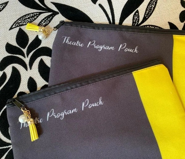 Theatre Program Pouch -- Perfect and stylish way to bring your Playbills and Programs Home