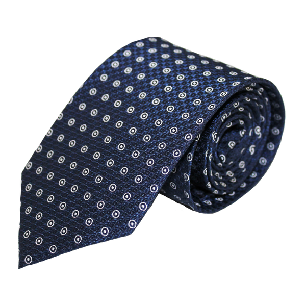 Bullseye Blue Silk Tie