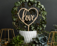 "Love" Cake Topper