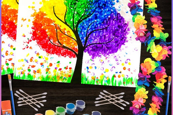 Rainbow Magical Tree DIY Kids Art Box (1-2 Crafters)